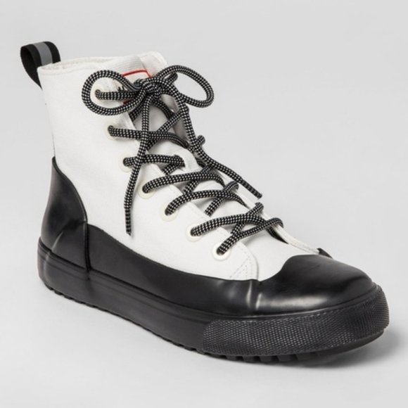 Hunter for Target Shoes - Hunter for Target Dipped Canvas Sneaker White Black Unisex Women's 7.5 Men's 5.5